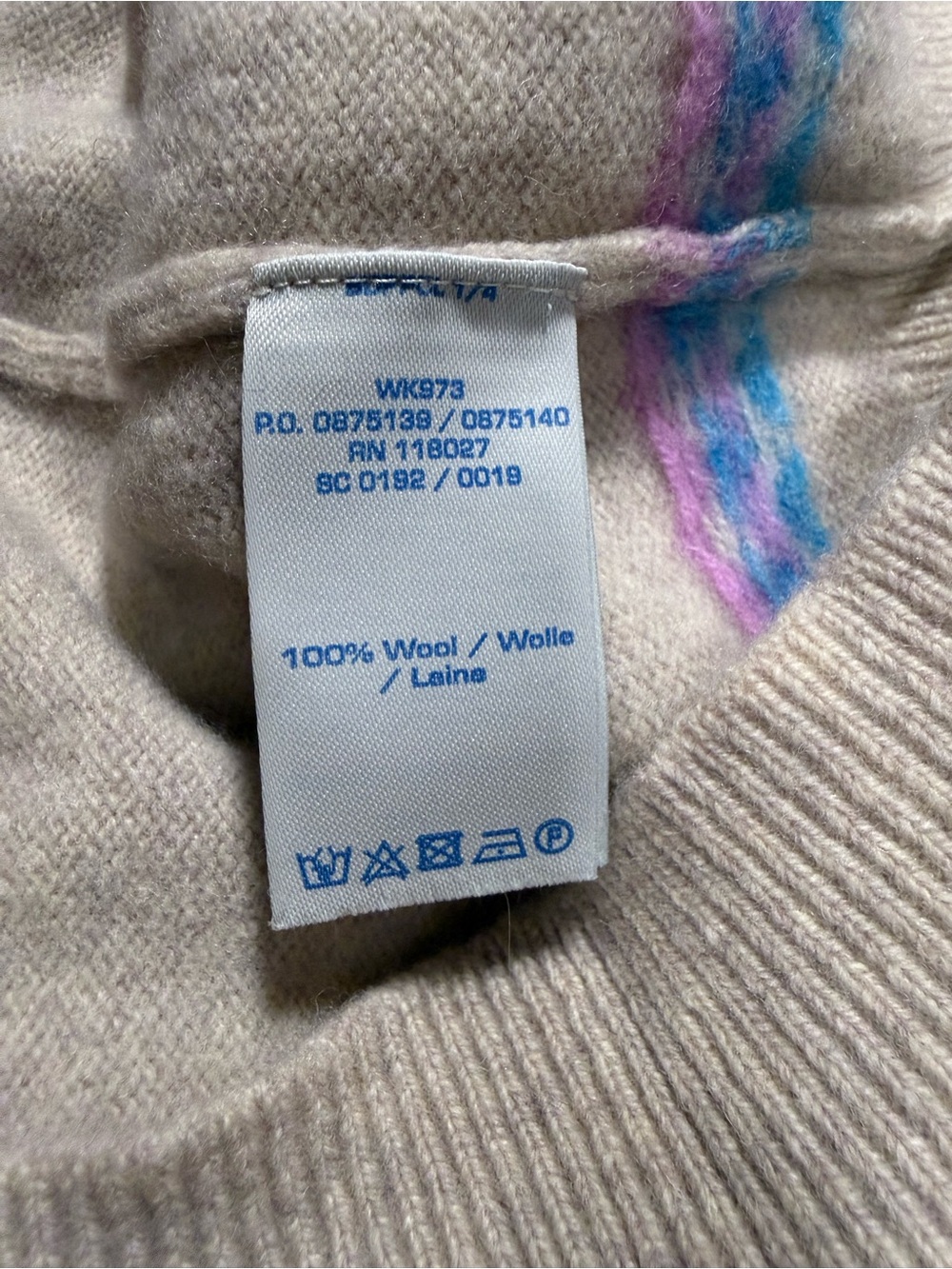 Boden Edie Fair Isle Knit Women’s Crewneck Sweater Size US 6 UK 10 EUC 100% Wool - Picture 7 of 9